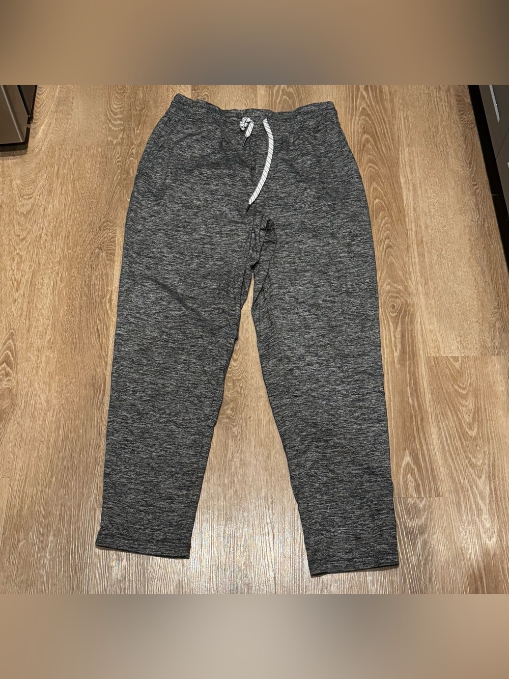 Charcoal Gray Knit Jogger Pants